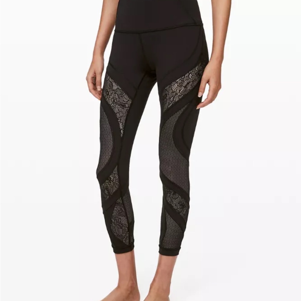 Black Lace Lululemon leggings